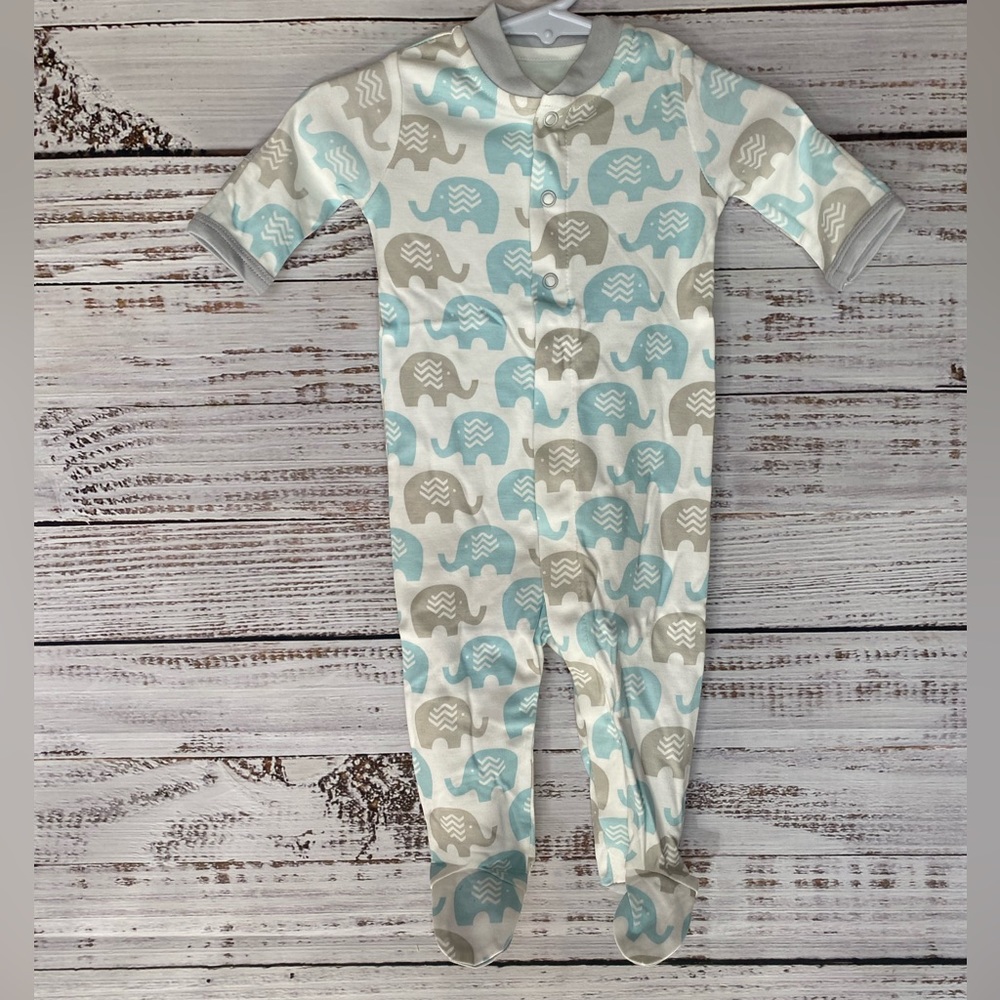 Zippyz elephant bamboo blend footies. Size 0-3